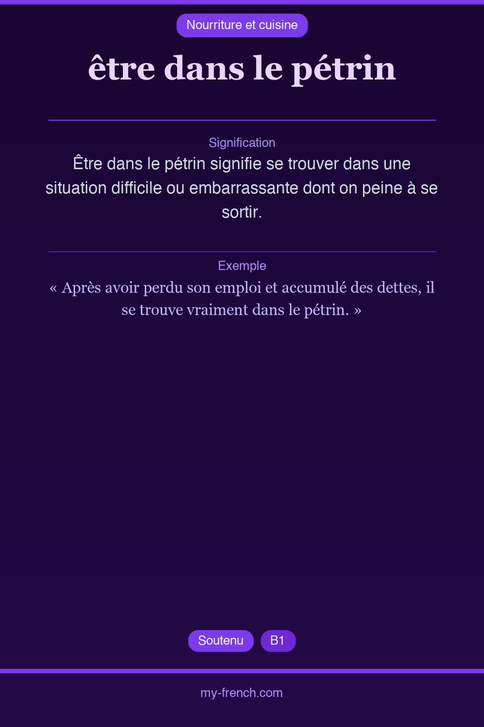 être dans le pétrin : que veut dire cette expression ?