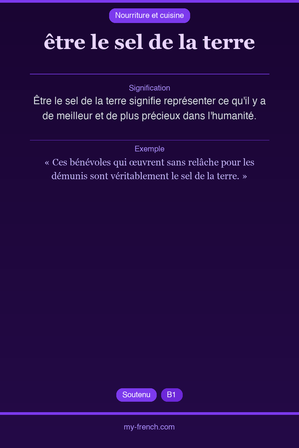 être le sel de la terre : que veut dire cette expression ?