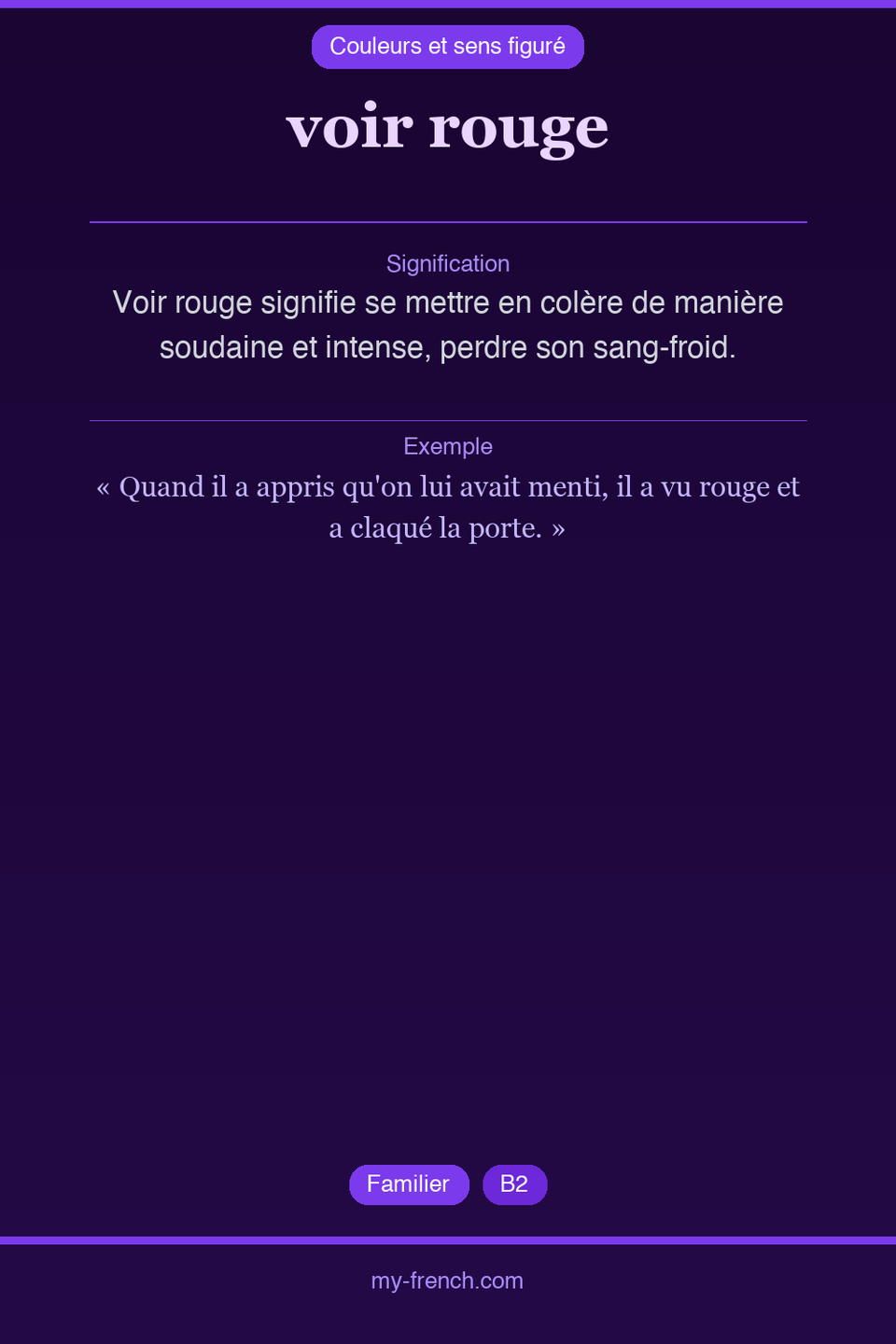 voir rouge : que veut dire cette expression ?