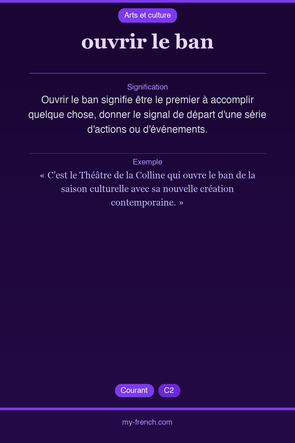 ouvrir le ban : que veut dire cette expression ?