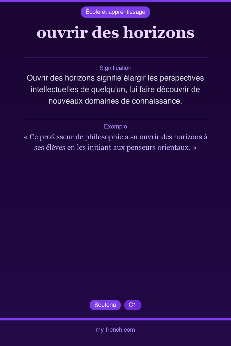 ouvrir des horizons : que veut dire cette expression ?