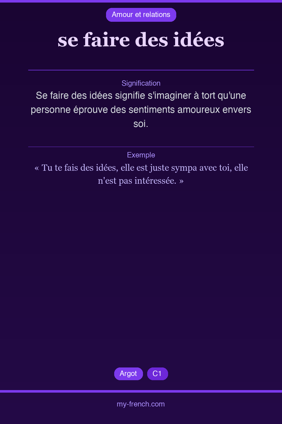 se faire des idées : que veut dire cette expression ?