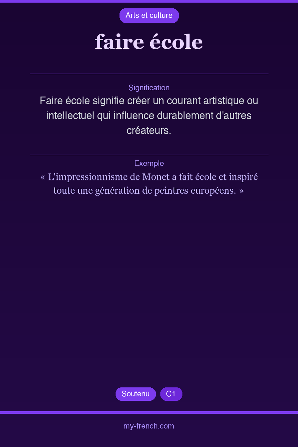 faire école : que veut dire cette expression ?
