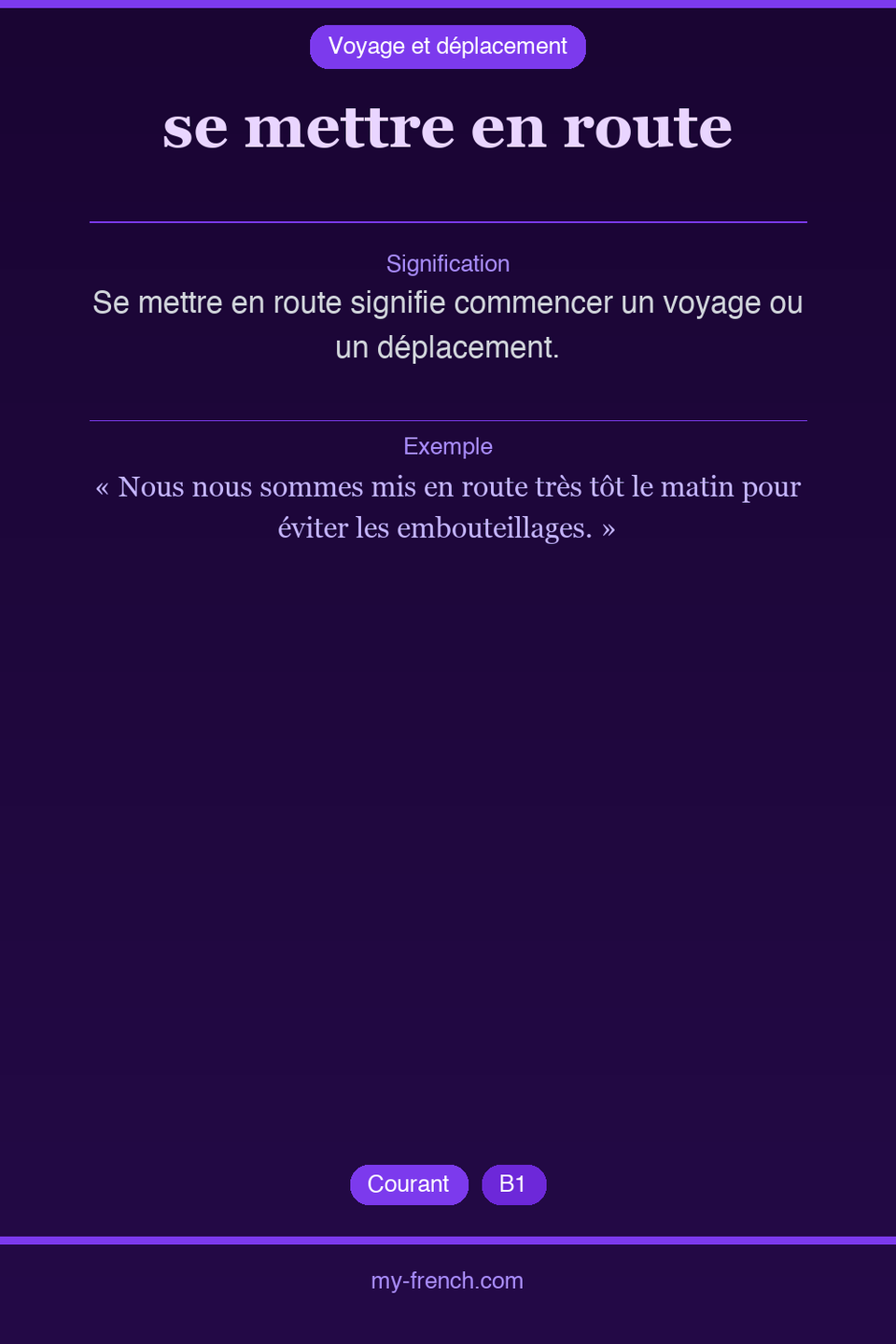 se mettre en route : que veut dire cette expression ?