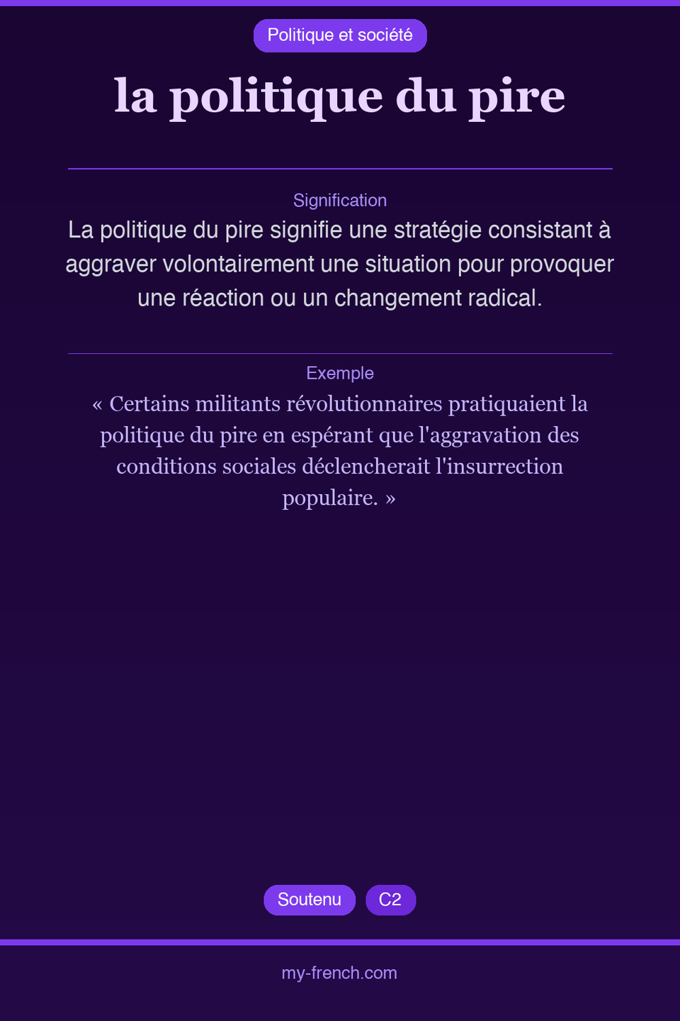 la politique du pire : que veut dire cette expression ?