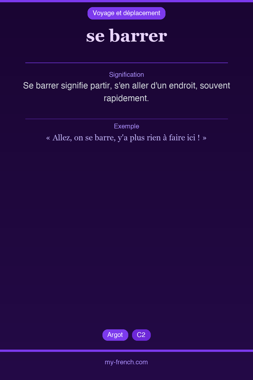 se barrer : que veut dire cette expression ?