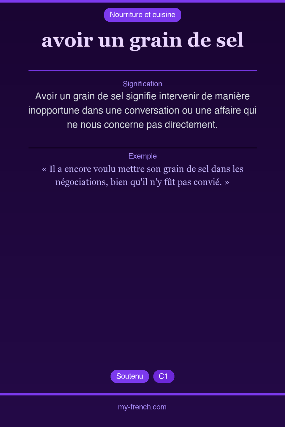 avoir un grain de sel : que veut dire cette expression ?