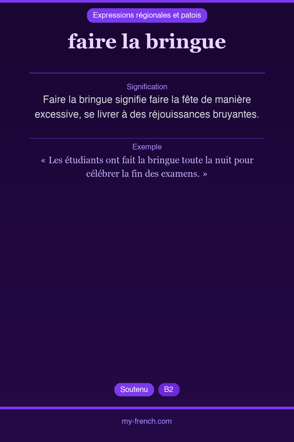 faire la bringue : que veut dire cette expression ?