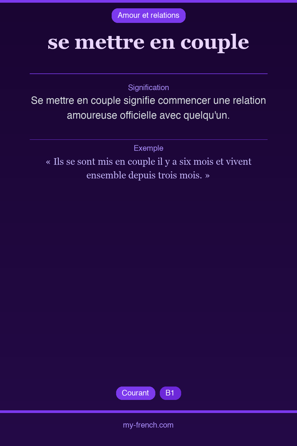 se mettre en couple : que veut dire cette expression ?