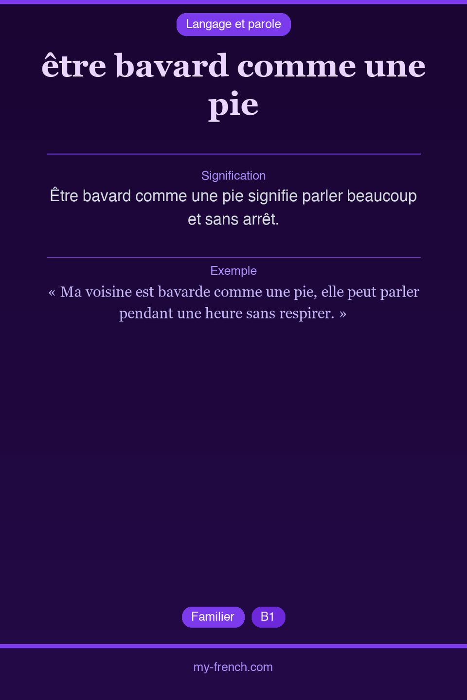 être bavard comme une pie : que veut dire cette expression ?
