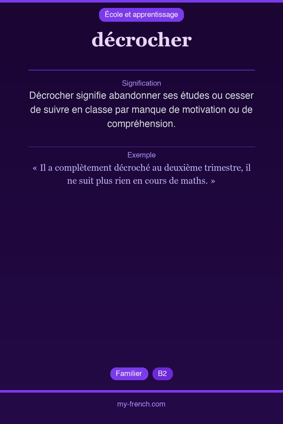 décrocher : que veut dire cette expression ?