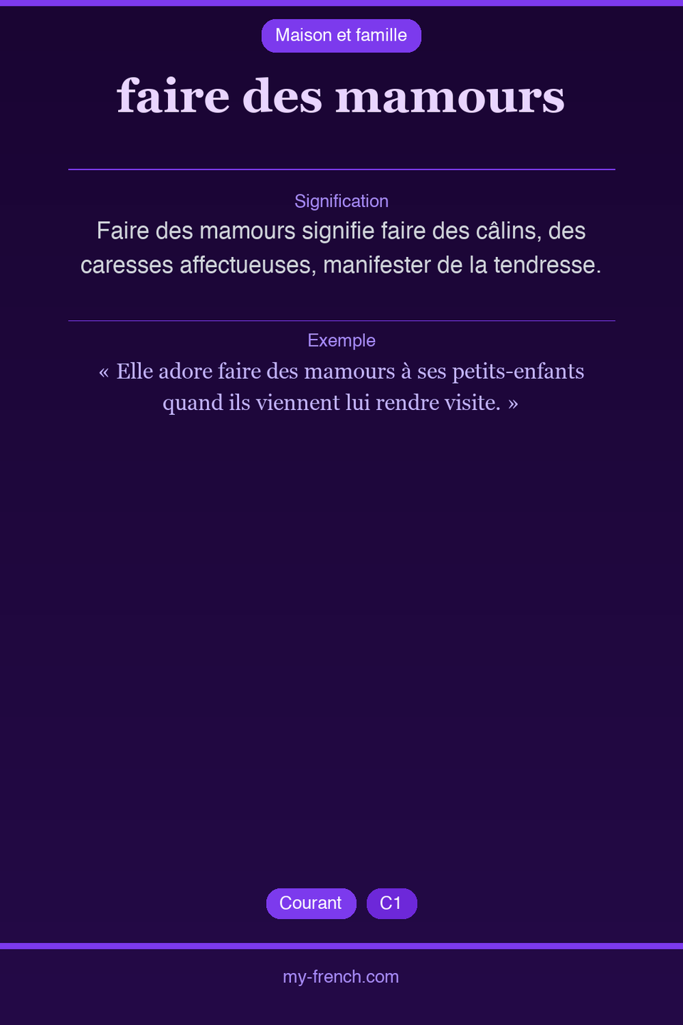 faire des mamours : que veut dire cette expression ?