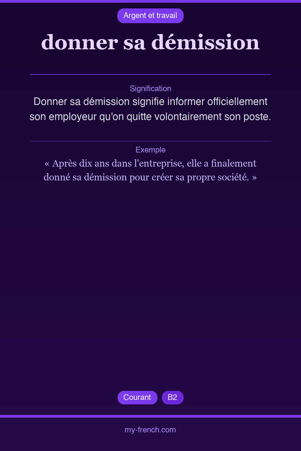 donner sa démission : que veut dire cette expression ?