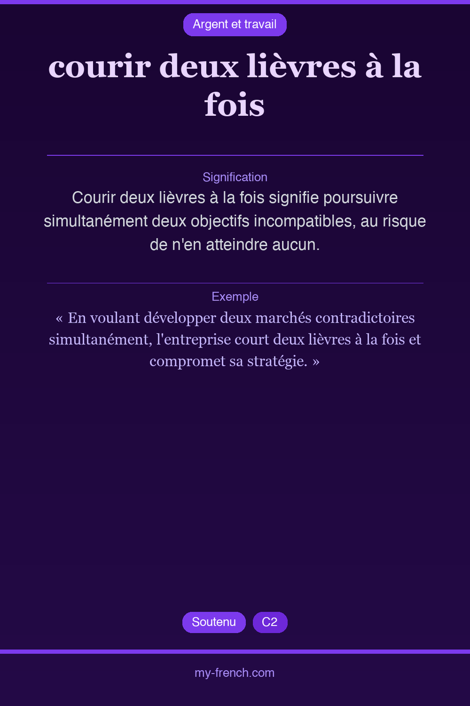 courir deux lièvres à la fois : que veut dire cette expression ?