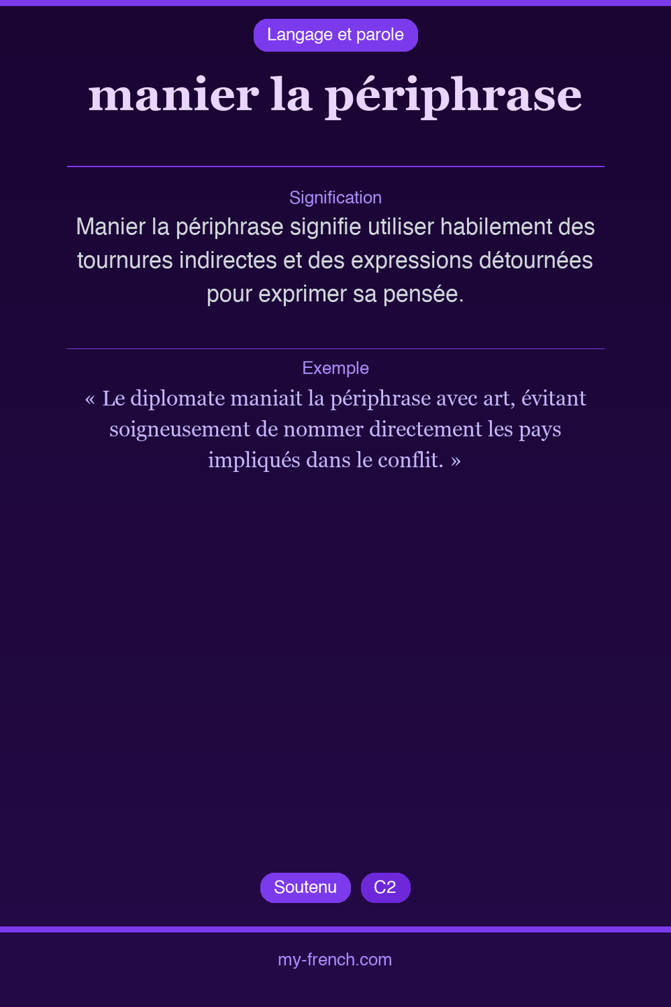 manier la périphrase : que veut dire cette expression ?