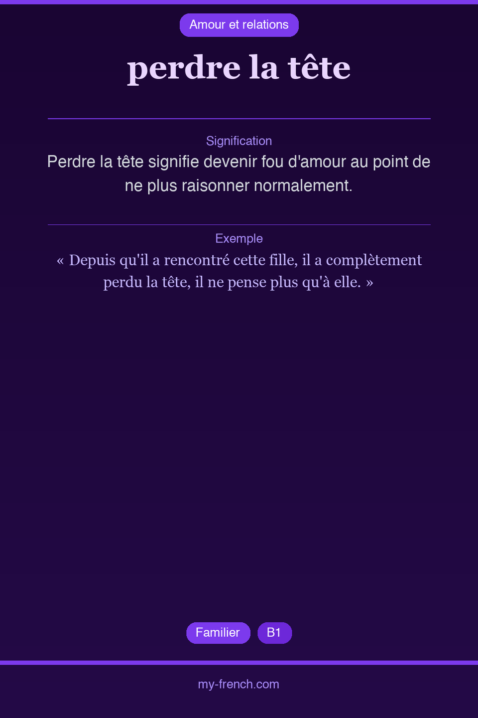 perdre la tête : que veut dire cette expression ?