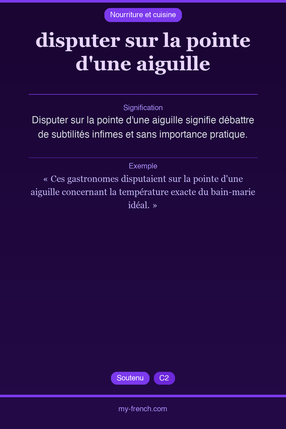 disputer sur la pointe d'une aiguille : que veut dire cette expression ?