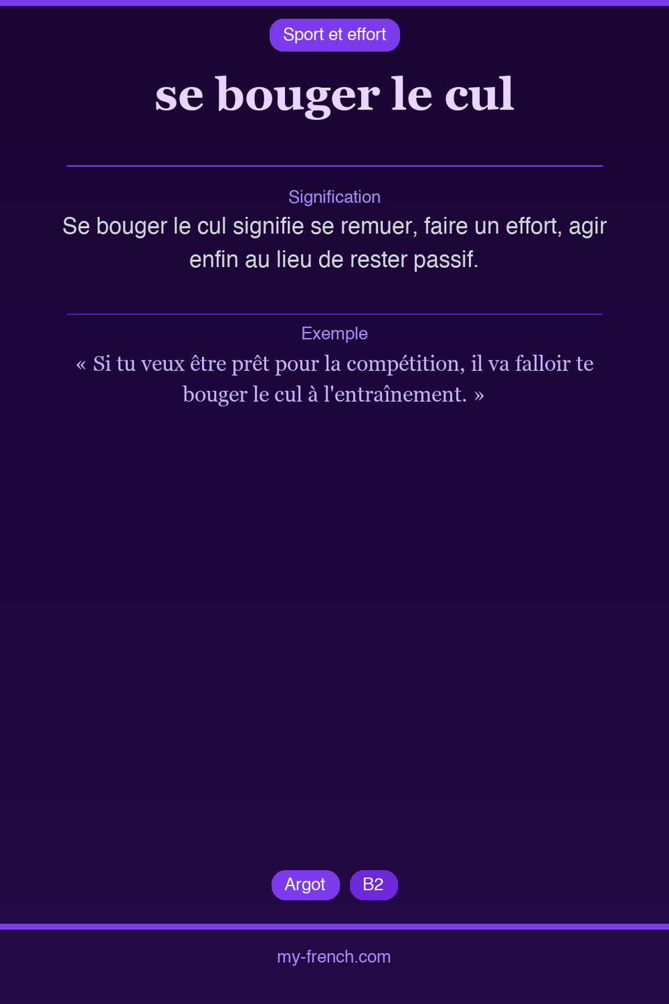 se bouger le cul : que veut dire cette expression ?