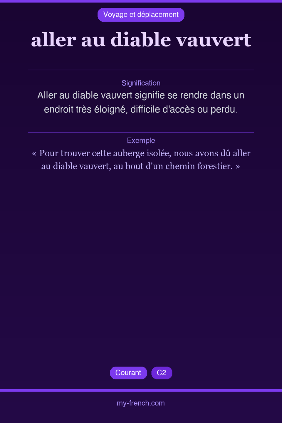 aller au diable vauvert : que veut dire cette expression ?