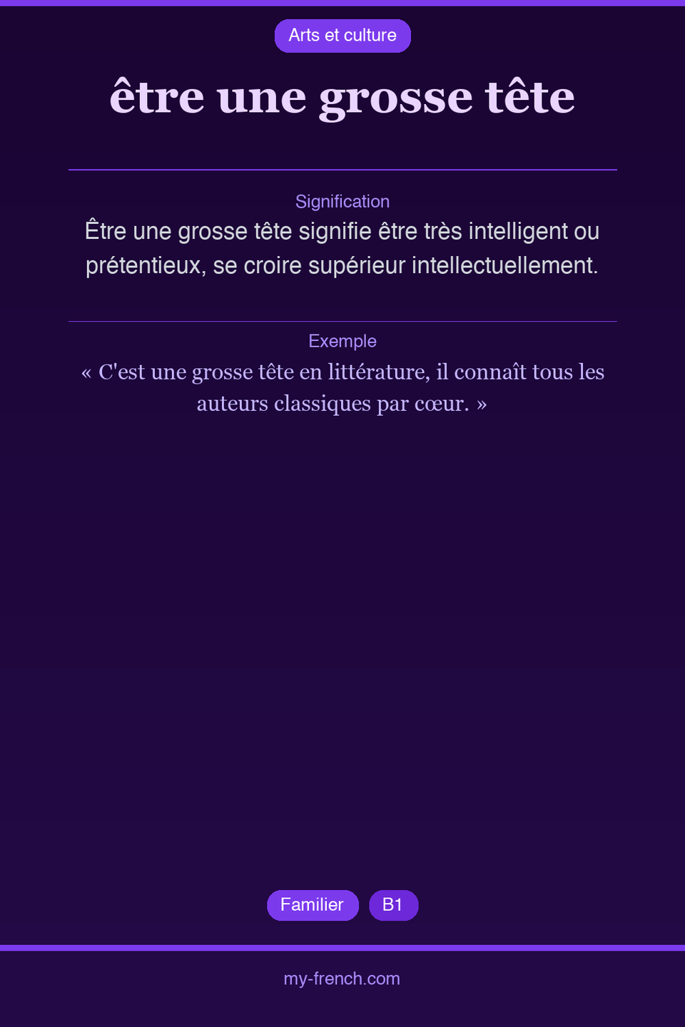 être une grosse tête : que veut dire cette expression ?