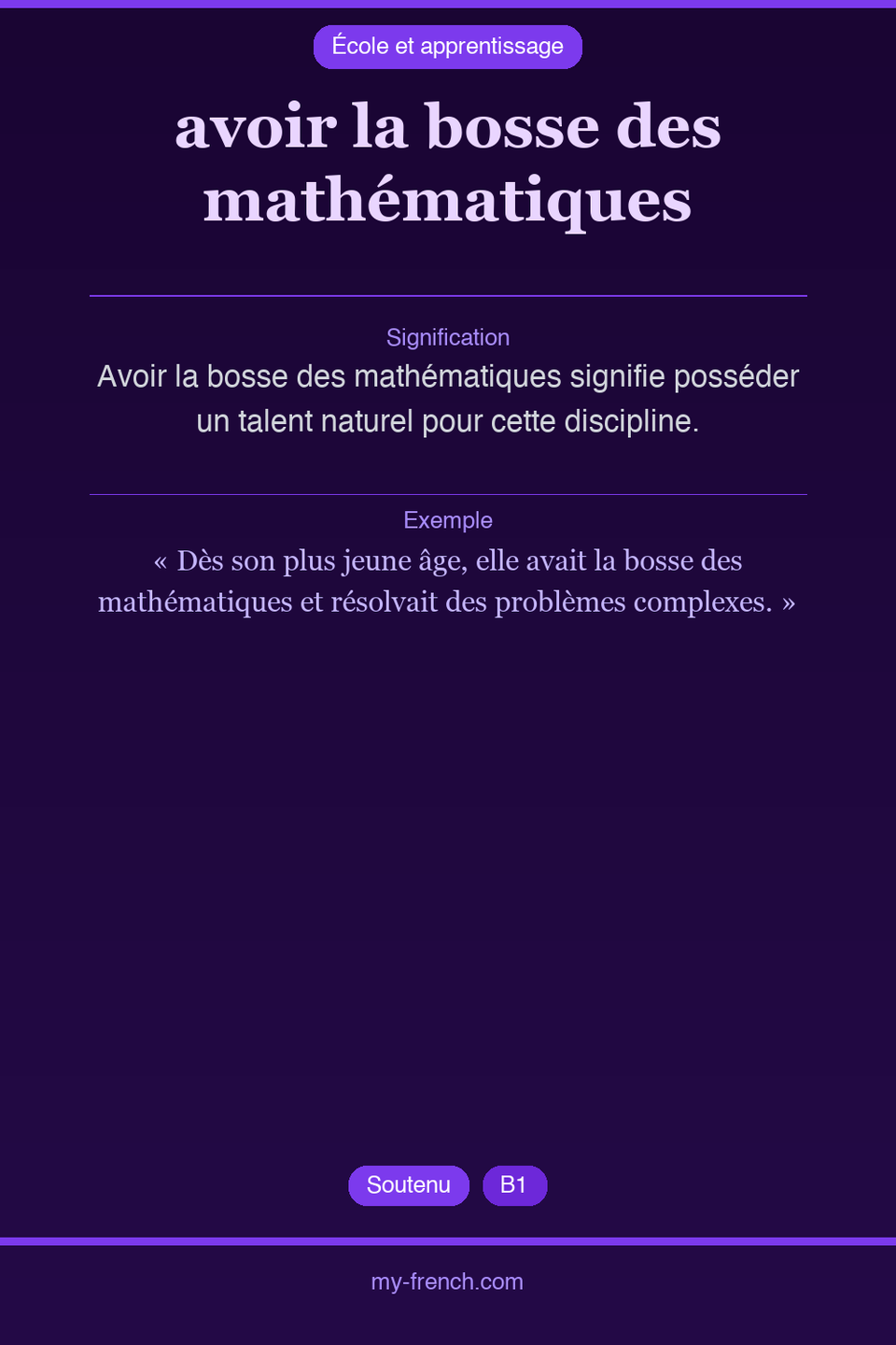 avoir la bosse des mathématiques : que veut dire cette expression ?