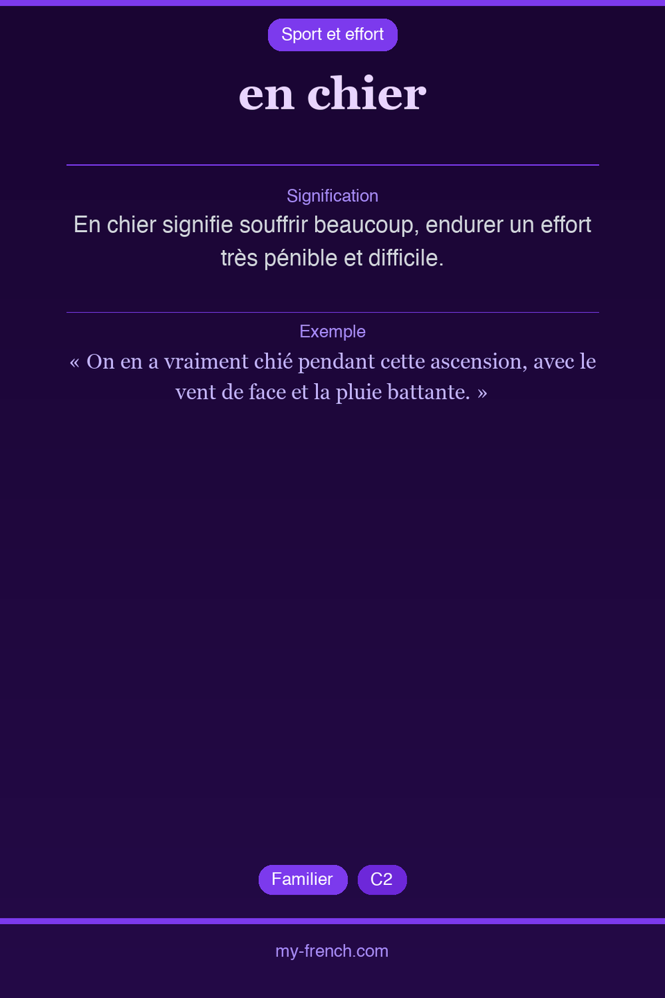 en chier : que veut dire cette expression ?