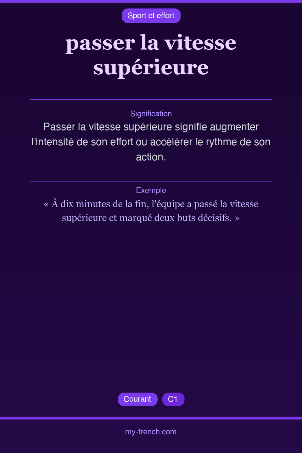 passer la vitesse supérieure : que veut dire cette expression ?