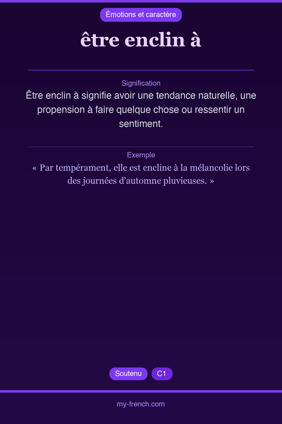 être enclin à : que veut dire cette expression ?