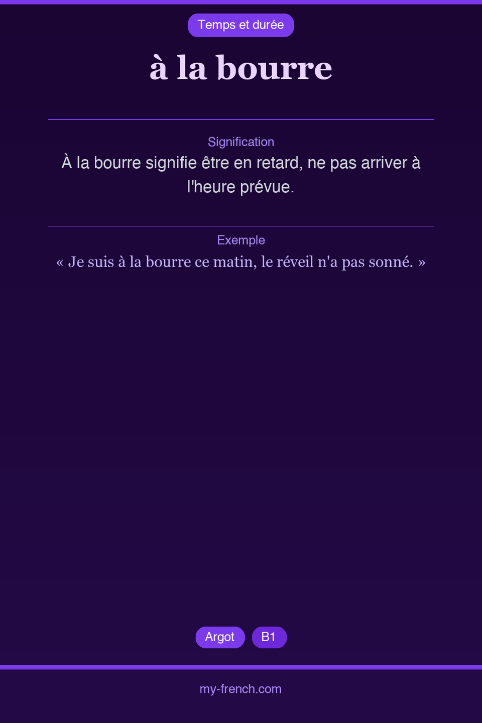 à la bourre : que veut dire cette expression ?