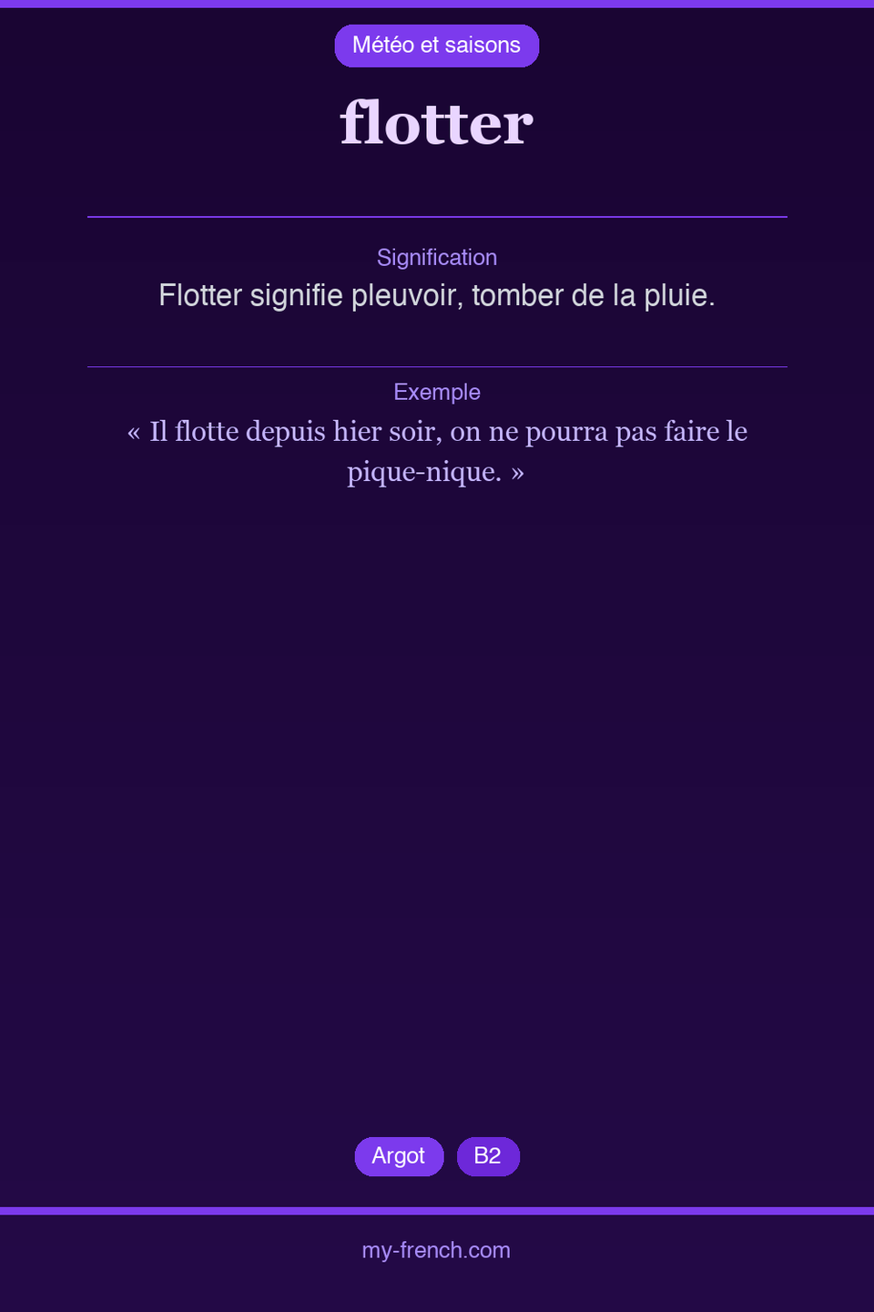 flotter : que veut dire cette expression ?