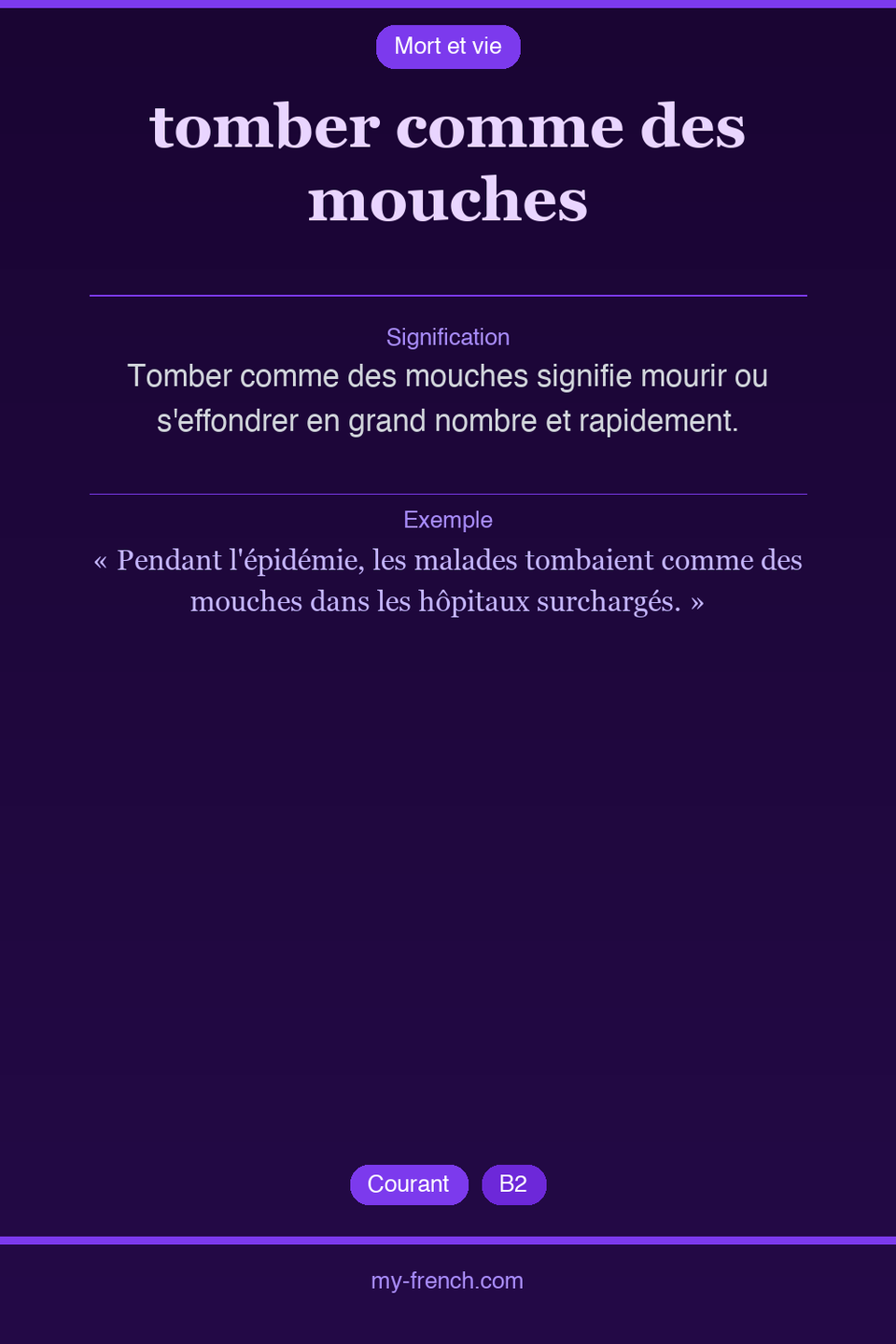 tomber comme des mouches : que veut dire cette expression ?