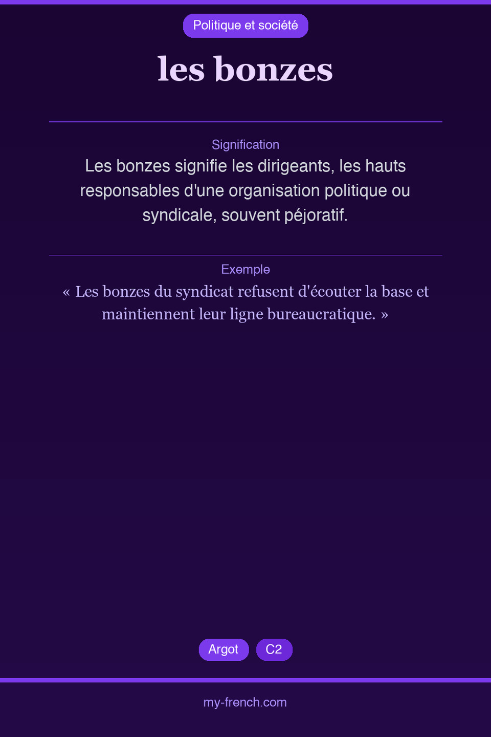 les bonzes : que veut dire cette expression ?