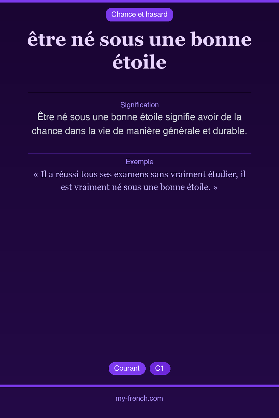 être né sous une bonne étoile : que veut dire cette expression ?