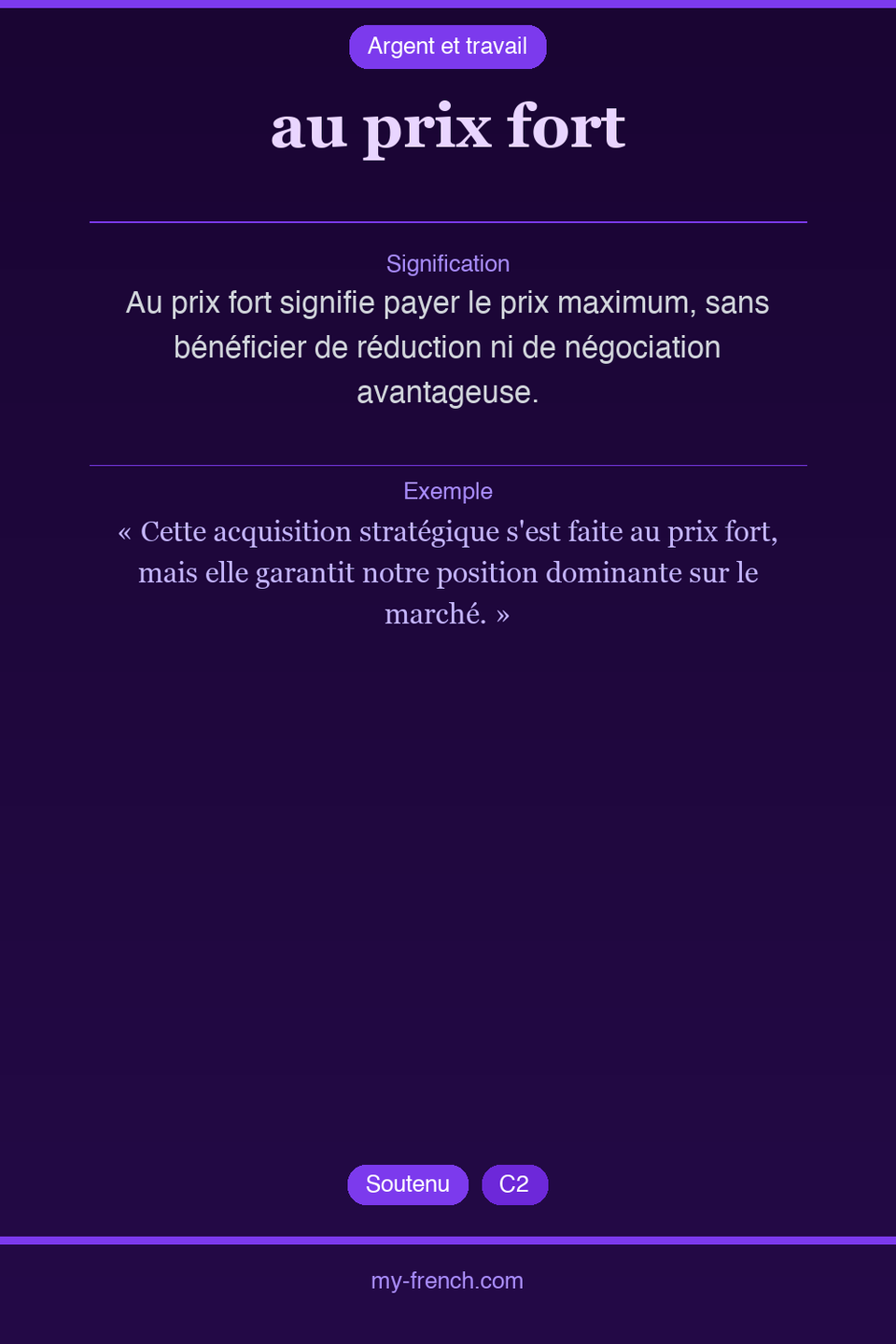 au prix fort : que veut dire cette expression ?
