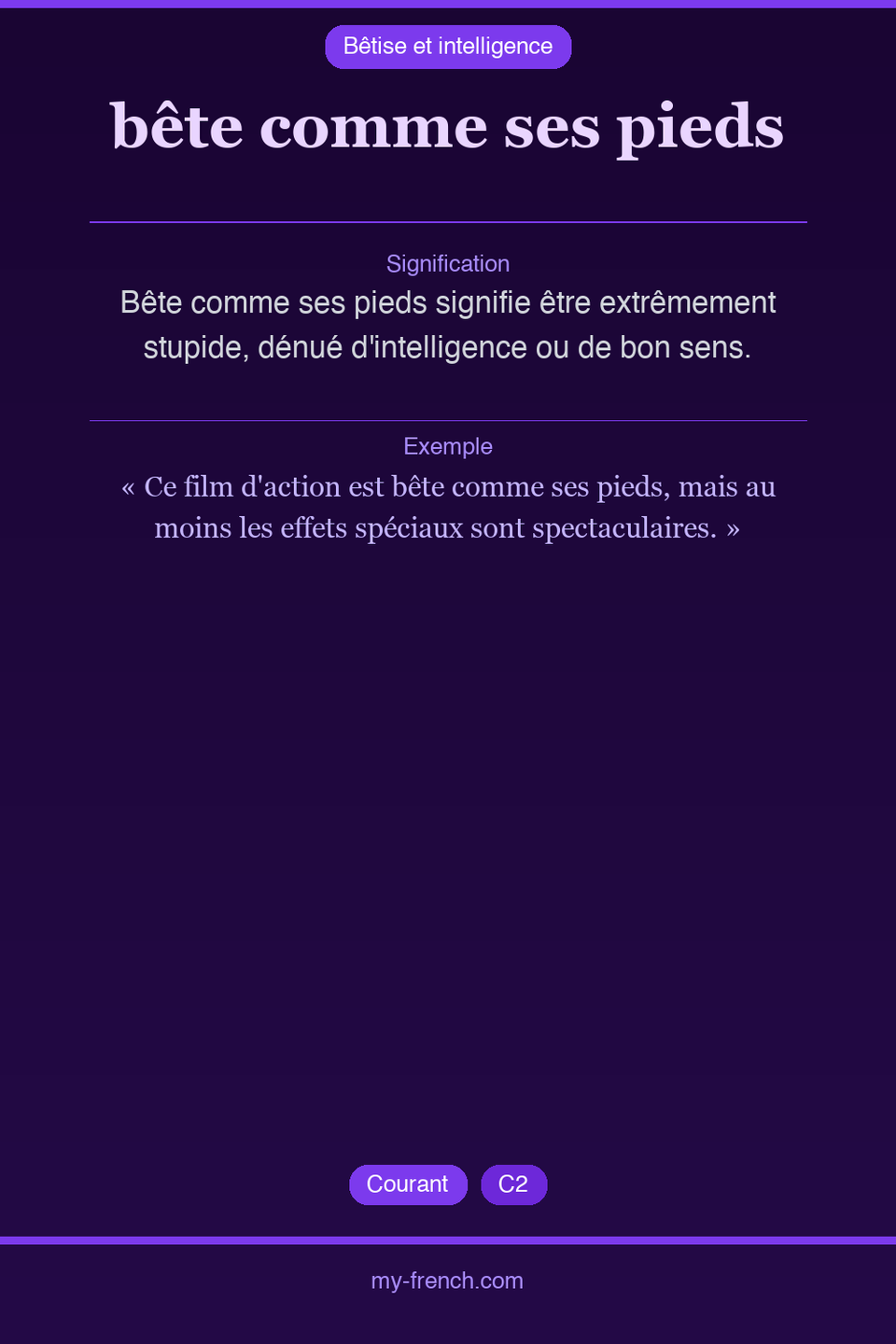 bête comme ses pieds : que veut dire cette expression ?