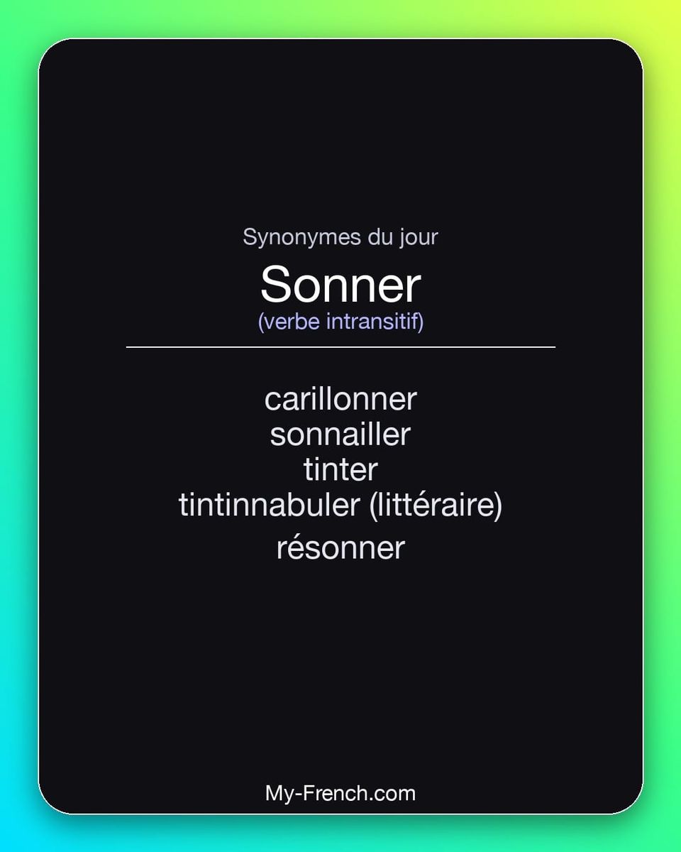 Synonymes de « sonner »