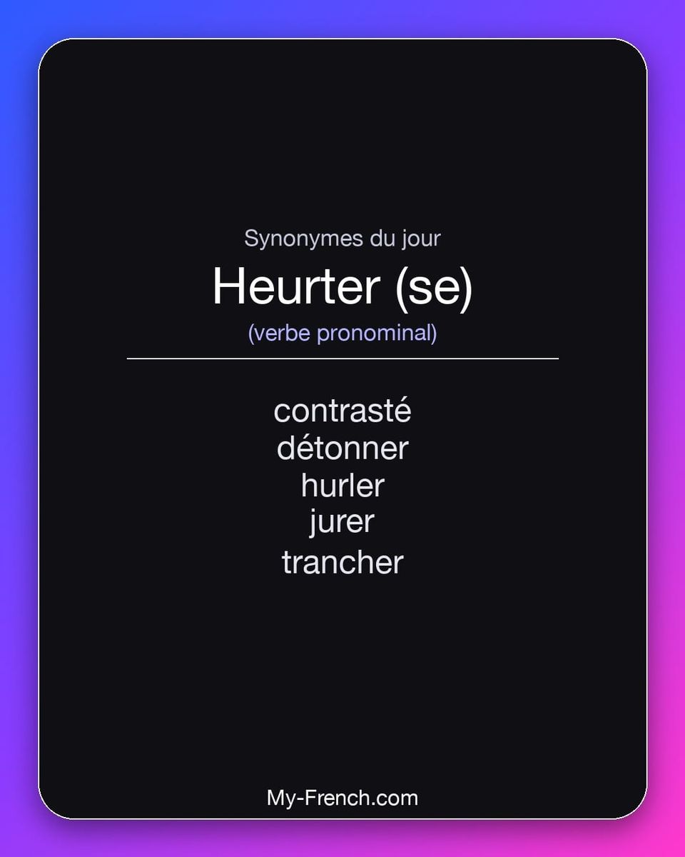 Synonymes de « heurter (se) »
