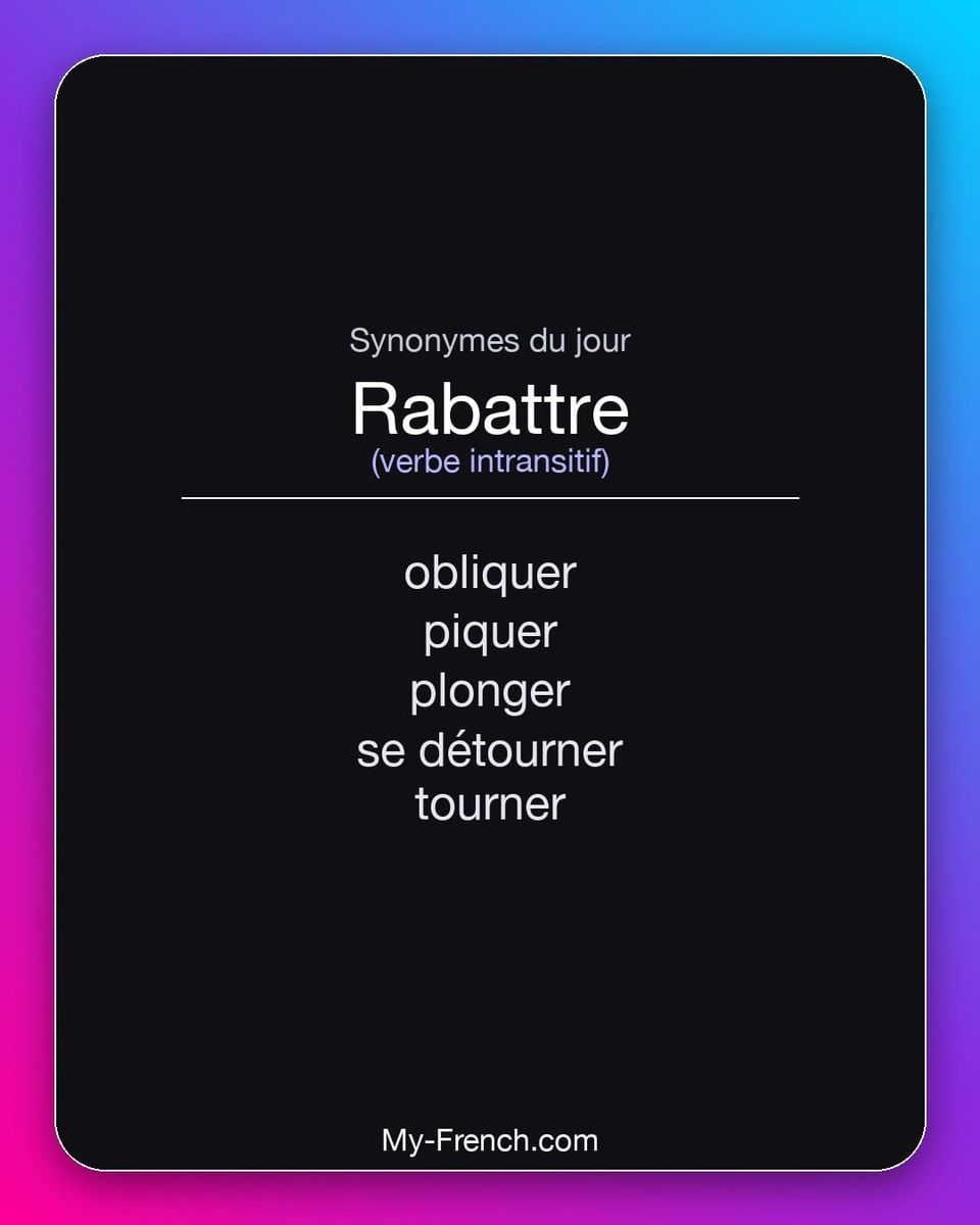 Synonymes de « rabattre »