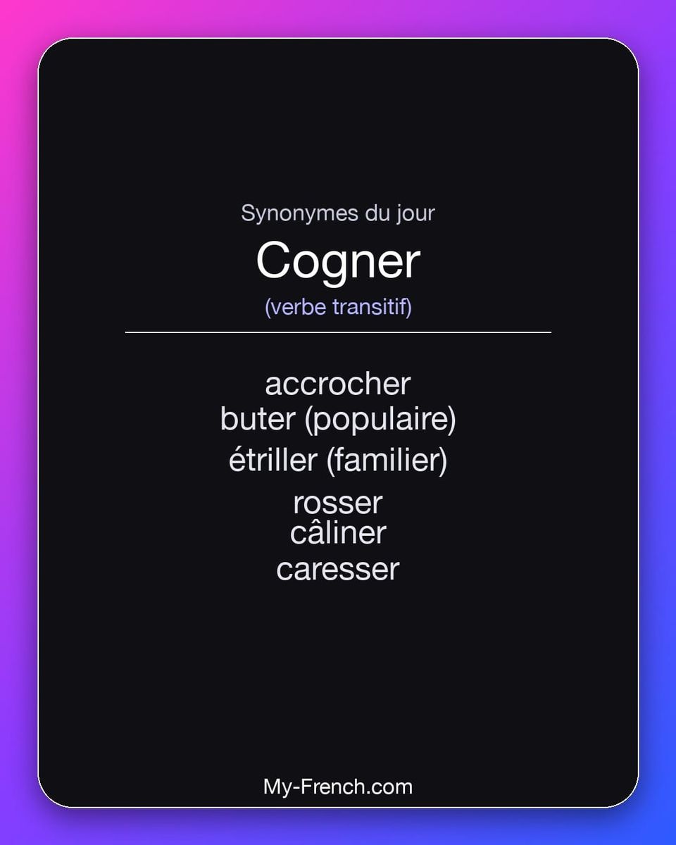 Synonymes de « cogner »
