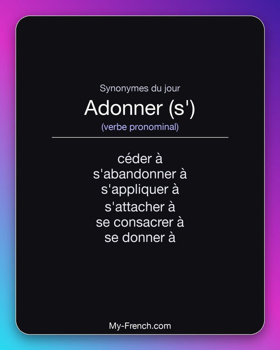 Synonymes de « adonner (s') »