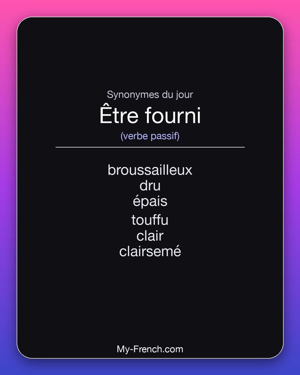 Synonymes de « être fourni »