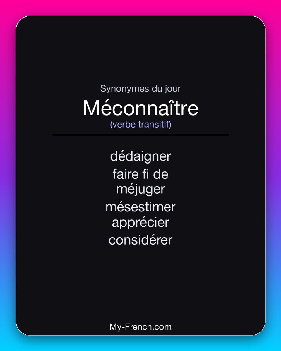Synonymes de « méconnaître »