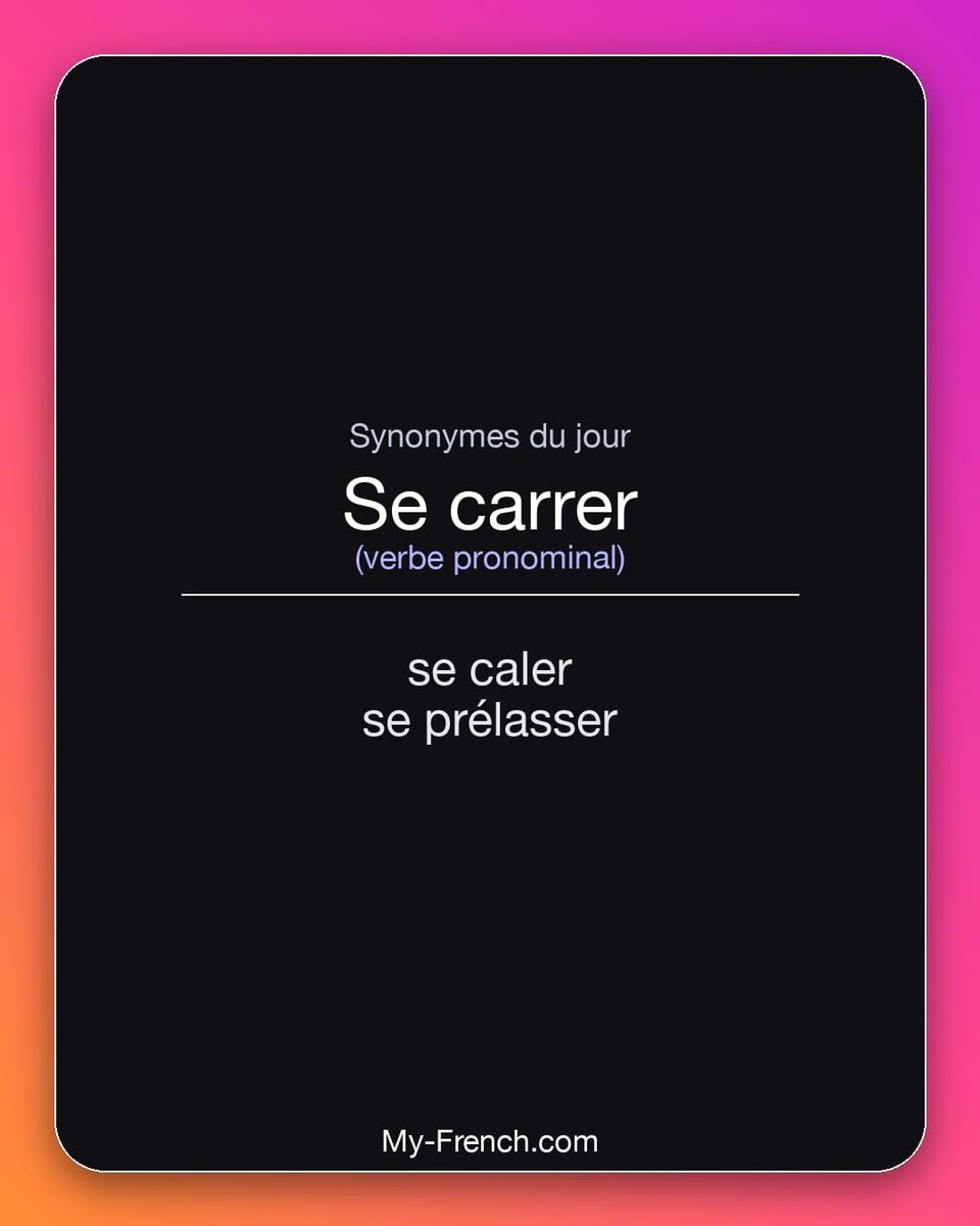 Synonymes de « se carrer »