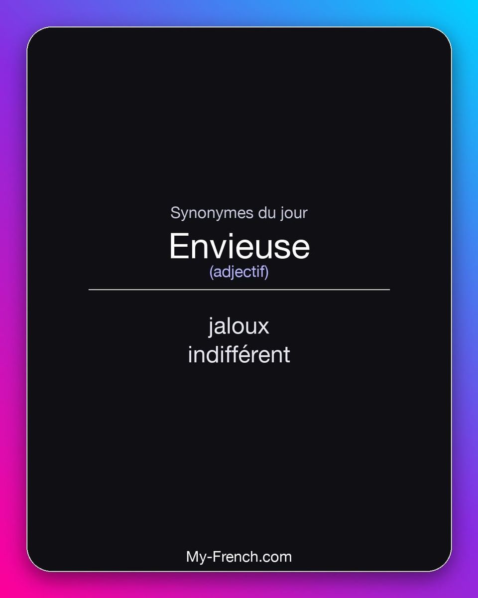 Synonymes de « envieuse »
