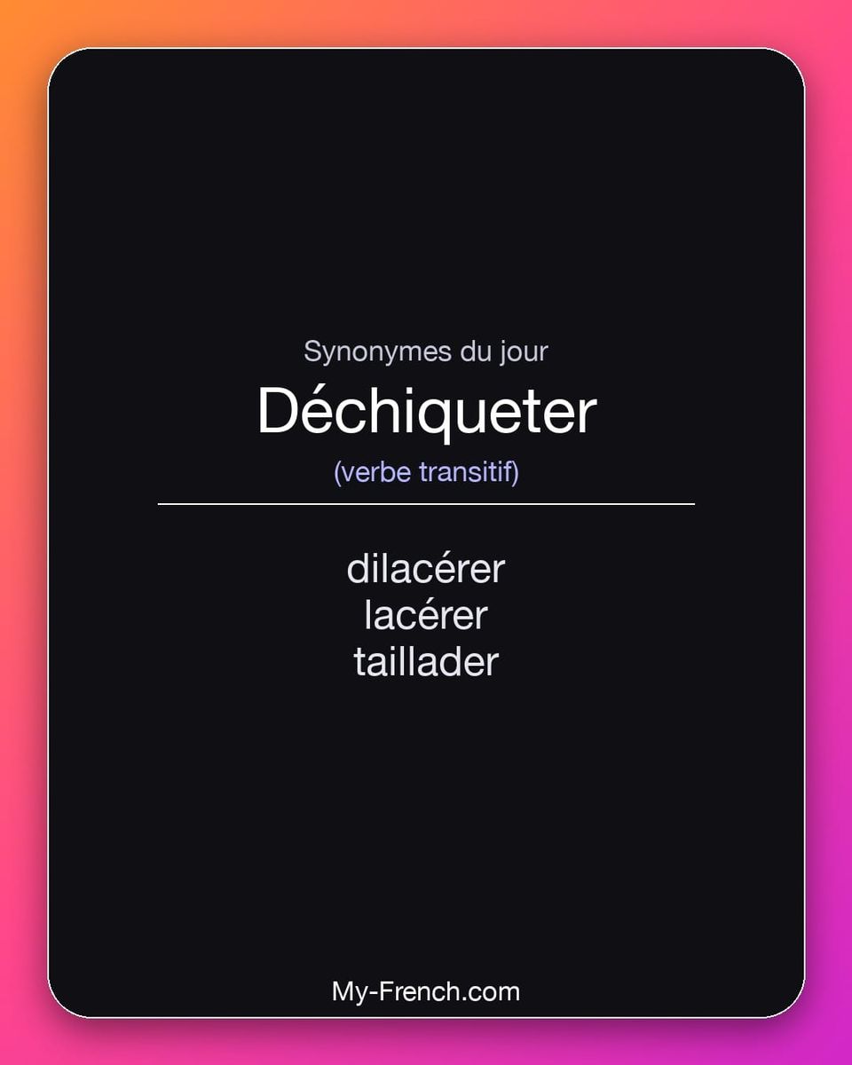 Synonymes de « déchiqueter »