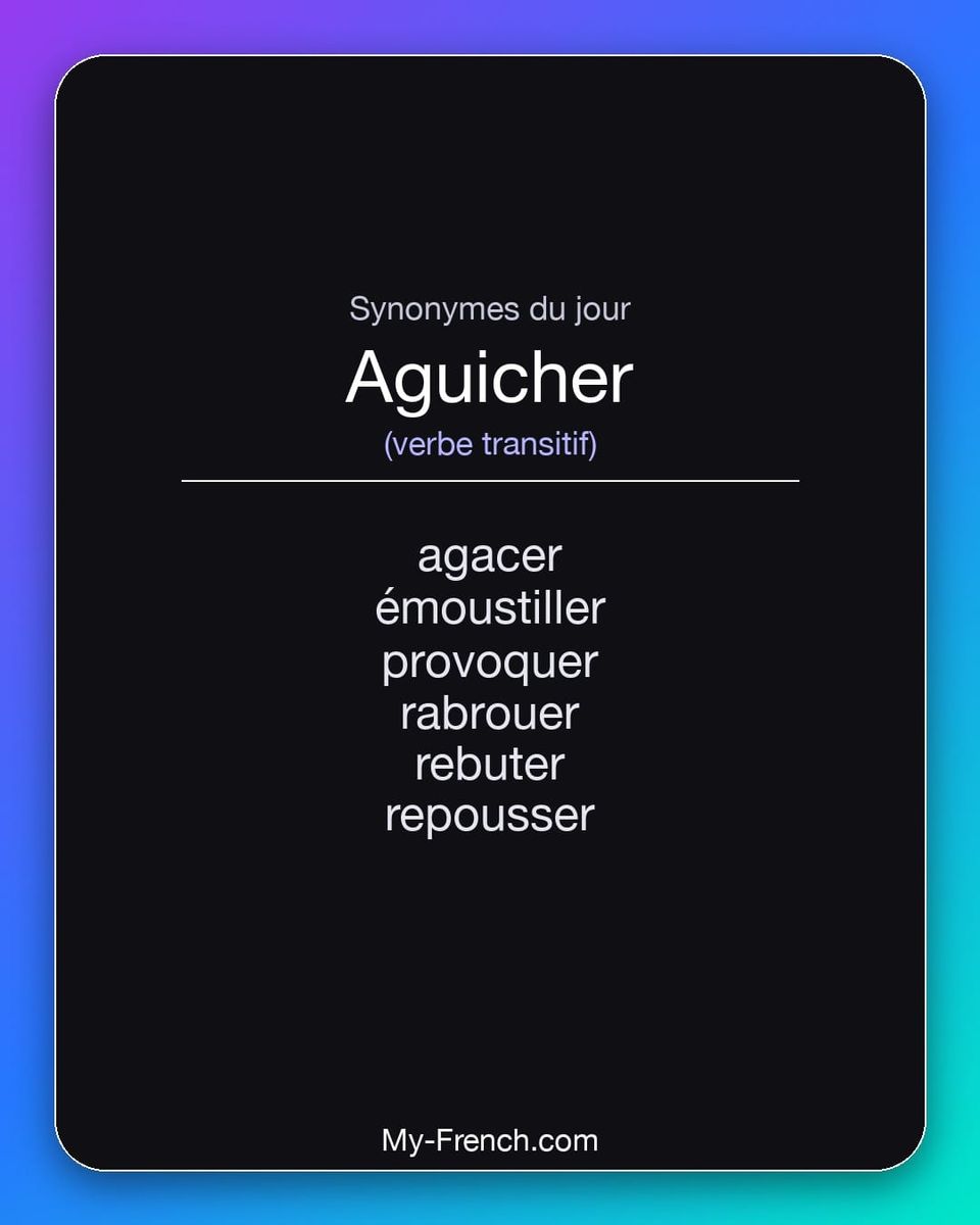 Synonymes de « aguicher »