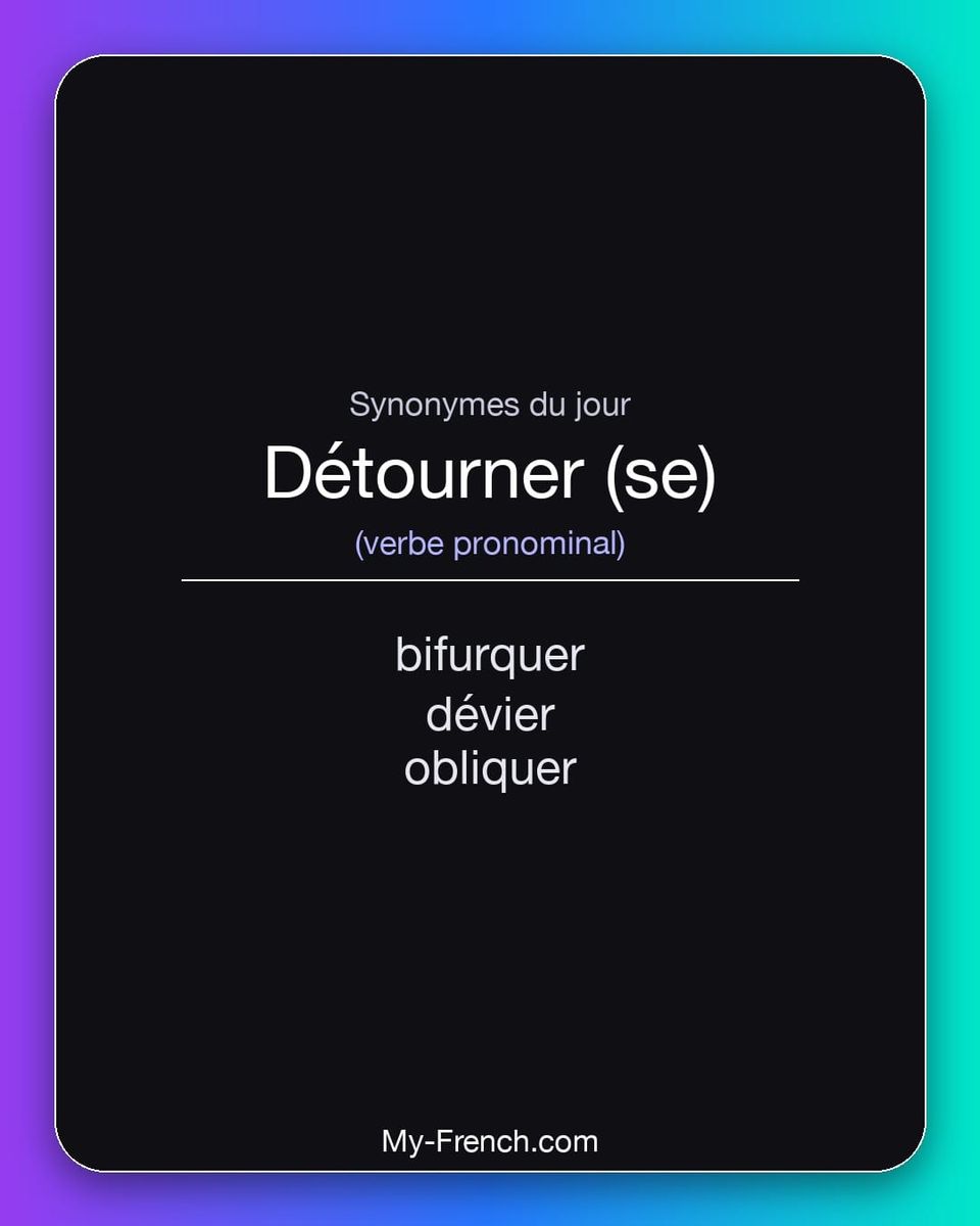 Synonymes de « détourner (se) »