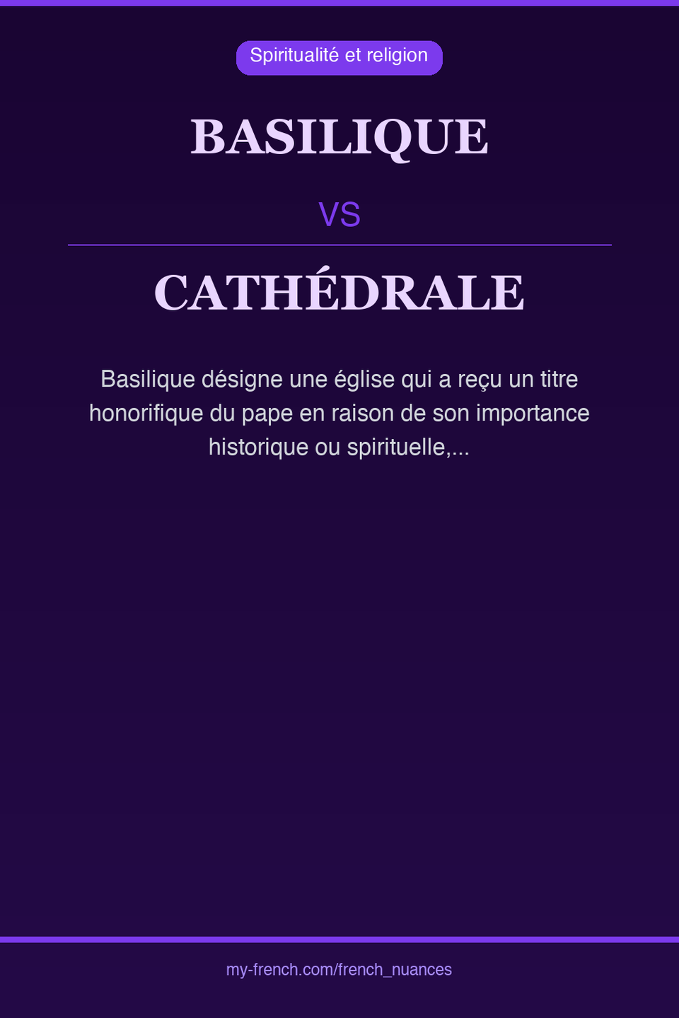 basilique vs cathédrale : quelle nuance ?