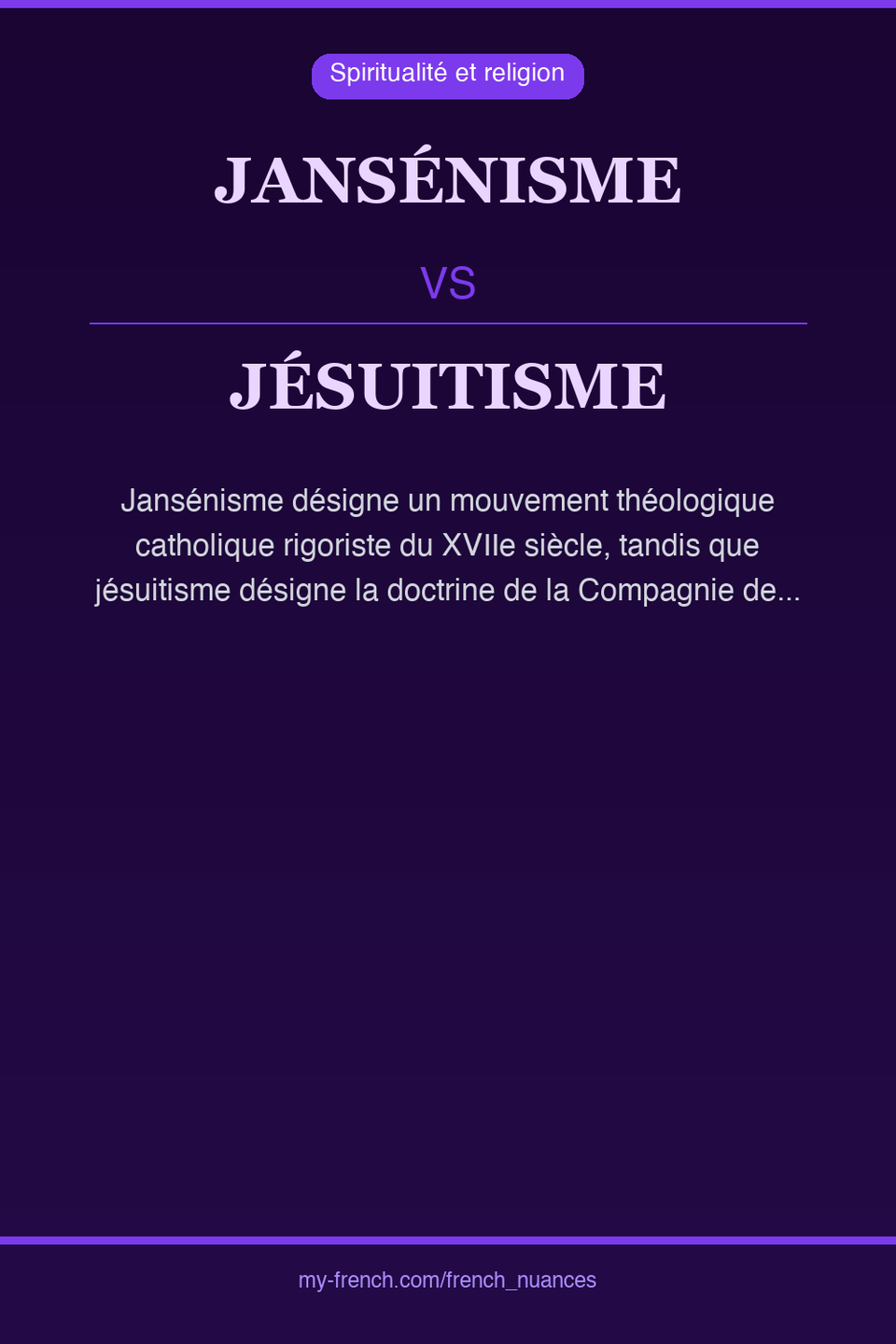 jansénisme vs jésuitisme : quelle nuance ?
