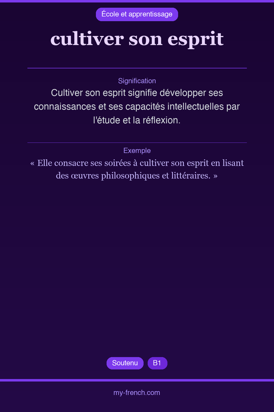 cultiver son esprit : que veut dire cette expression ?